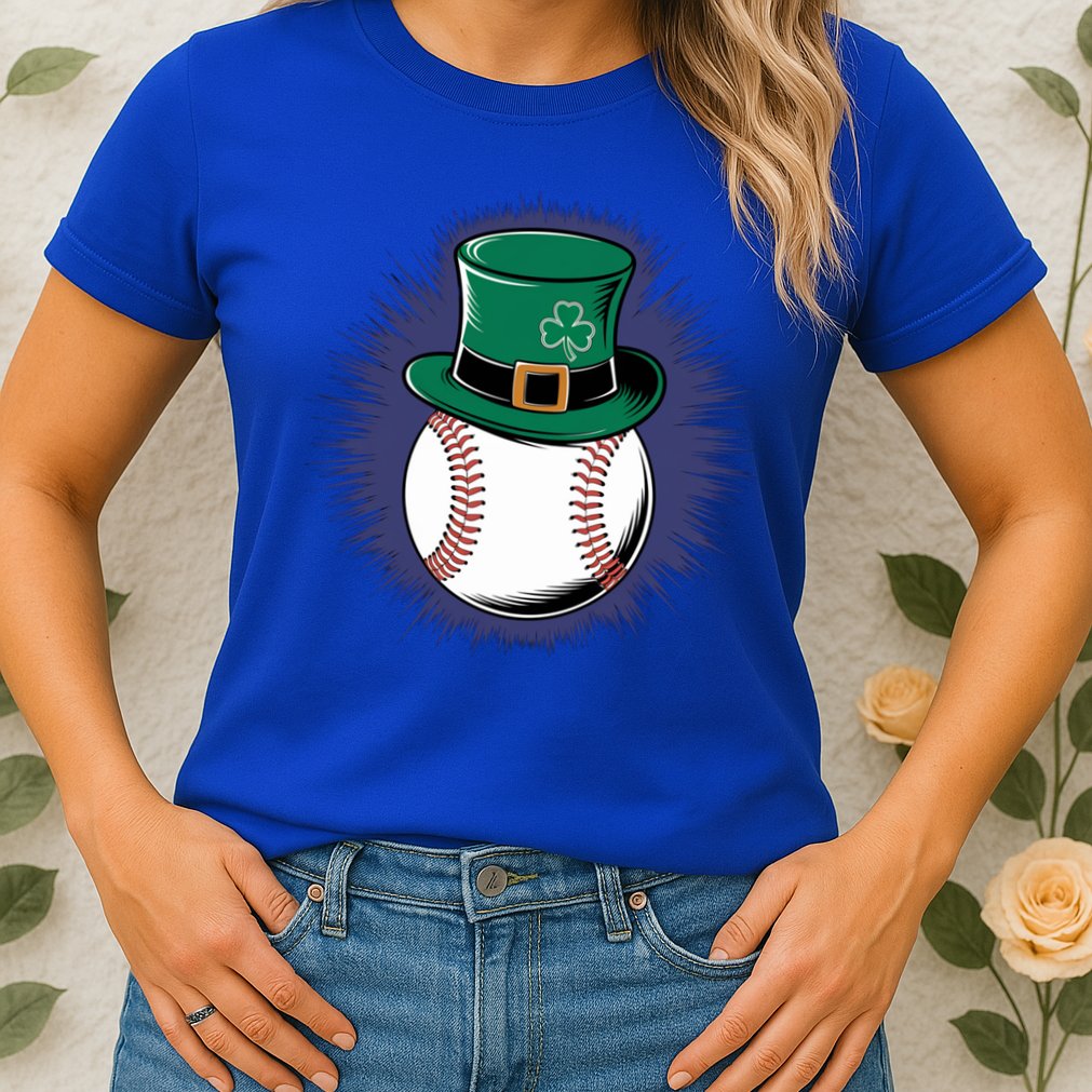 Leprechaun Baseball Hat St PatrickS Day Sports Fans Gift Womens T-Shirt