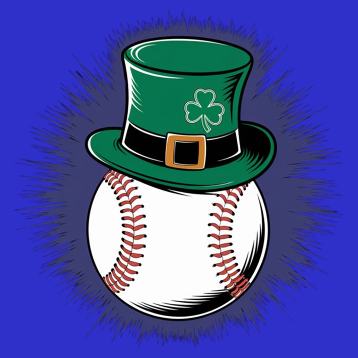 Leprechaun Baseball Hat St PatrickS Day Sports Fans Gift Womens T-Shirt