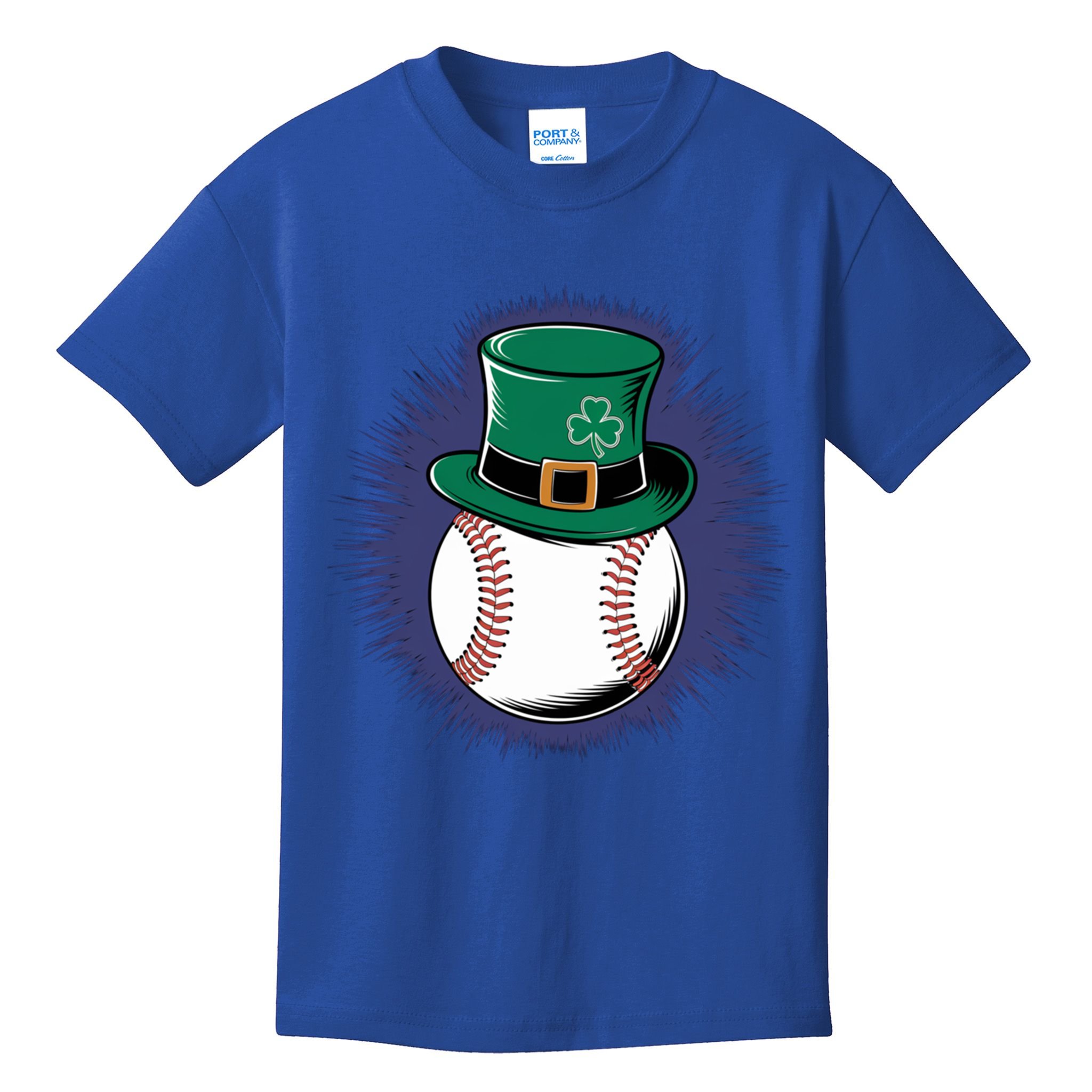 Leprechaun Baseball Hat St PatrickS Day Sports Fans Gift Kids T-Shirt