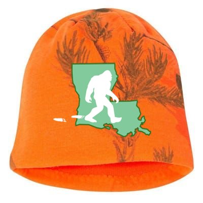 Louisiana Bigfoot Hunter State Gift Kati - Camo Knit Beanie