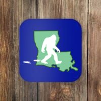 Louisiana Bigfoot Hunter State Gift Coaster