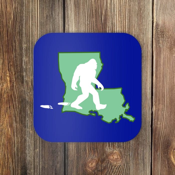 Louisiana Bigfoot Hunter State Gift Coaster