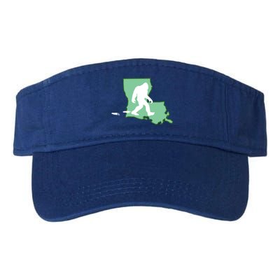 Louisiana Bigfoot Hunter State Gift Valucap Bio-Washed Visor