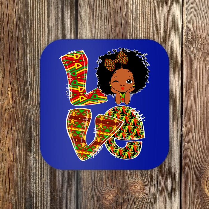 Love Black History Month Juneteenth African American Pride Gift Coaster