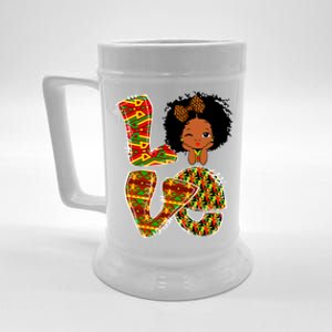 Love Black History Month Juneteenth African American Pride Gift Beer Stein