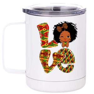 Love Black History Month Juneteenth African American Pride Gift 12 oz Stainless Steel Tumbler Cup