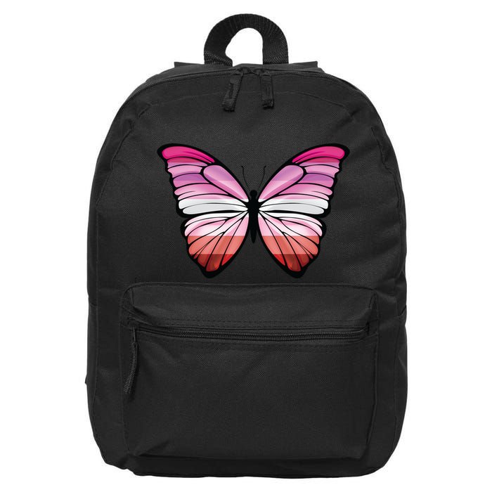 Lesbian Butterfly Hypolimnas Lesbian Pride Flag 16 in Basic Backpack