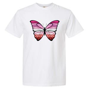 Lesbian Butterfly Hypolimnas Lesbian Pride Flag Garment-Dyed Heavyweight T-Shirt