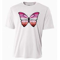 Lesbian Butterfly Hypolimnas Lesbian Pride Flag Cooling Performance Crew T-Shirt