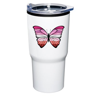 Lesbian Butterfly Hypolimnas Lesbian Pride Flag Tumbler