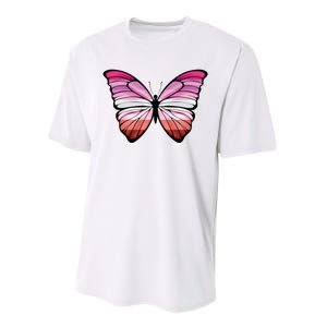 Lesbian Butterfly Hypolimnas Lesbian Pride Flag Performance Sprint T-Shirt