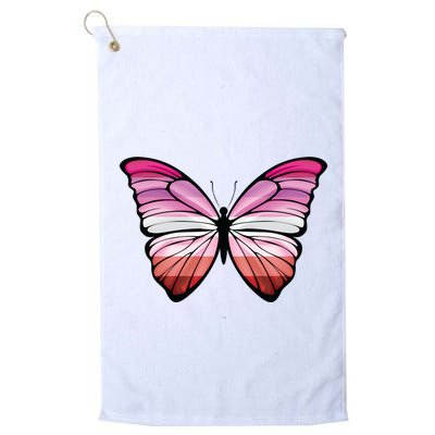 Lesbian Butterfly Hypolimnas Lesbian Pride Flag Golf Towel