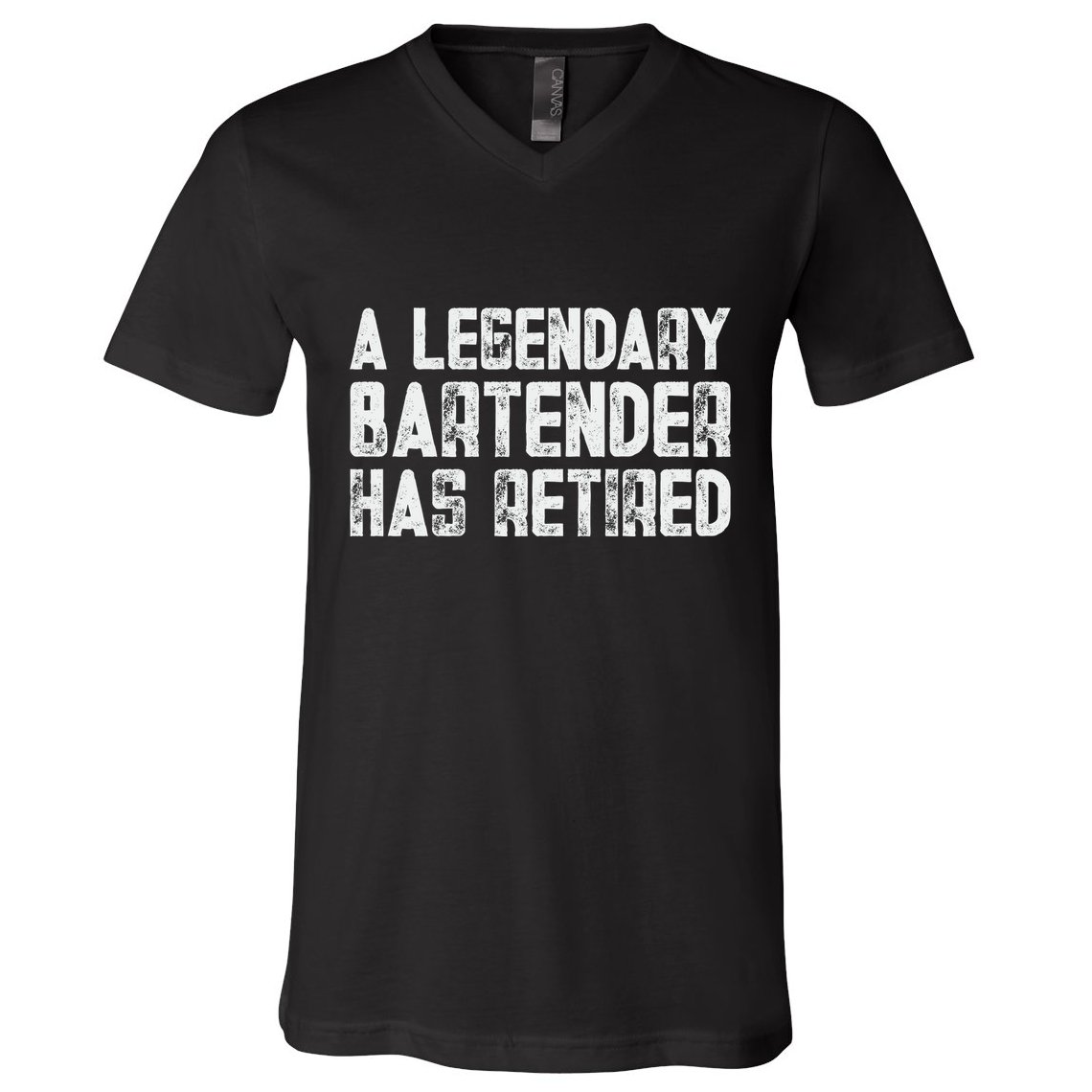 Legendary Bartender Has Retired Funny Retirement V-Neck T-Shirt