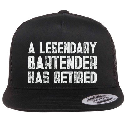 Legendary Bartender Has Retired Funny Retirement Flatbill Hat