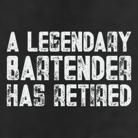 Legendary Bartender Has Retired Funny Retirement Golf Towel
