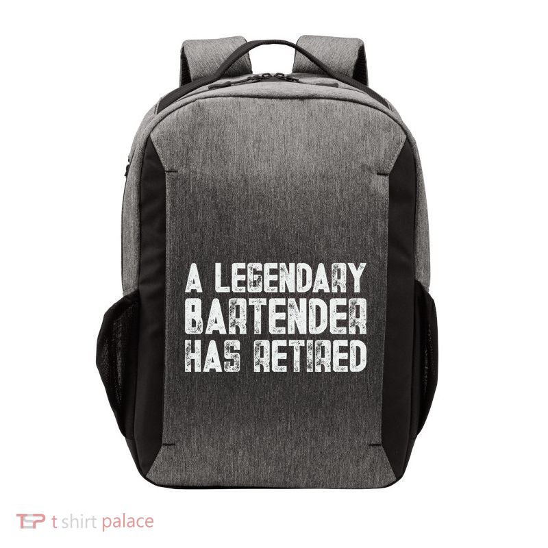 Legendary Bartender Has Retired Funny Retirement Vector Backpack