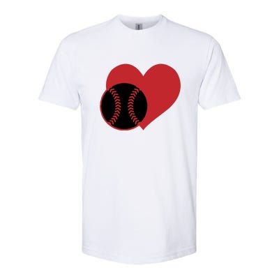 Love Baseball Heart Gift For Fan Baseball Sport Team Softstyle® CVC T-Shirt