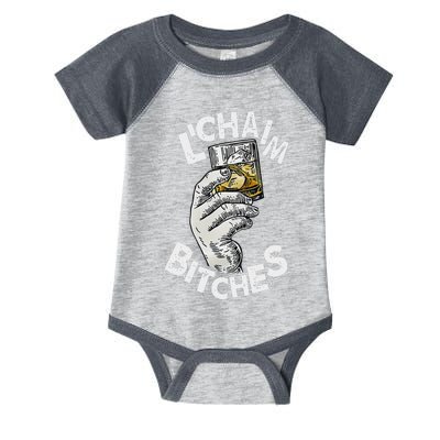 LChaim Bitches Hanukkah Infant Baby Jersey Bodysuit