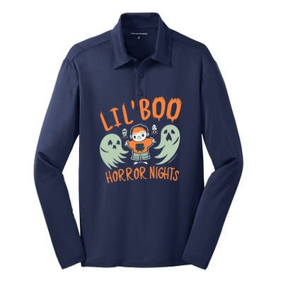 Lil’ Boo Halloween Horror Nights Silk Touch Performance Long Sleeve Polo