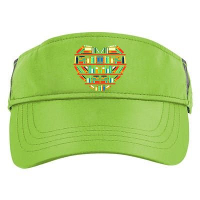 Love Books Heart Adult Drive Performance Visor