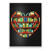 Love Books Heart Poster
