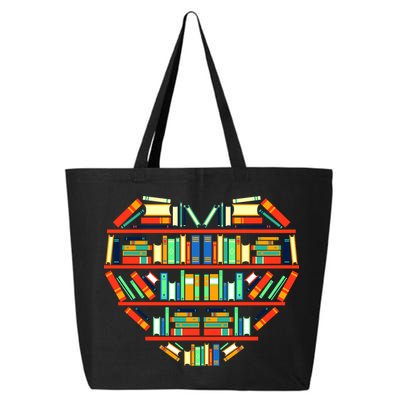 Love Books Heart 25L Jumbo Tote