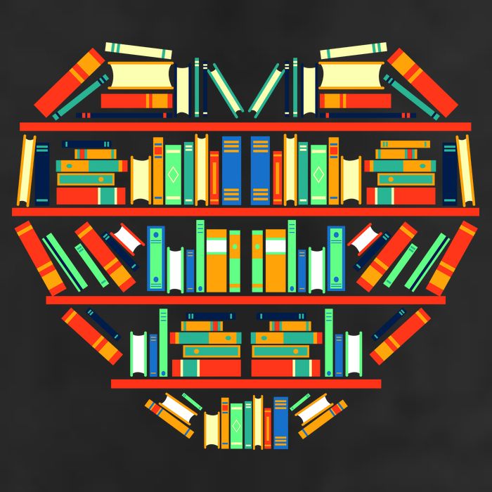 Love Books Heart Trucker Hat