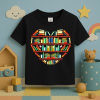 Love Books Heart Toddler T-Shirt