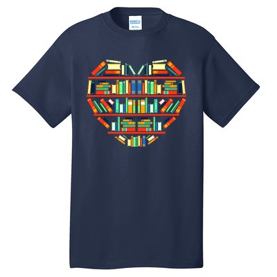 Love Books Heart Tall T-Shirt