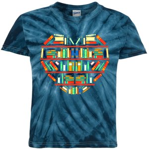 Love Books Heart Kids Tie-Dye T-Shirt