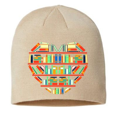 Love Books Heart Sustainable Beanie