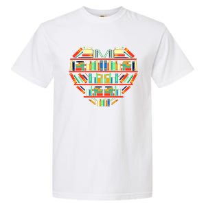 Love Books Heart Garment-Dyed Heavyweight T-Shirt