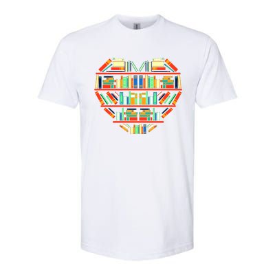 Love Books Heart Softstyle CVC T-Shirt