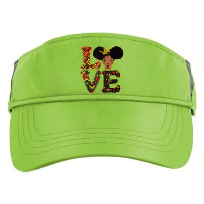 LOVE Black History Month Strong African Adult Drive Performance Visor