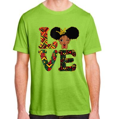 LOVE Black History Month Strong African Adult ChromaSoft Performance T-Shirt