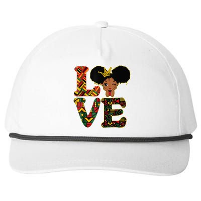 LOVE Black History Month Strong African Snapback Five-Panel Rope Hat