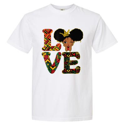 LOVE Black History Month Strong African Garment-Dyed Heavyweight T-Shirt