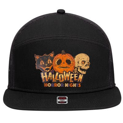 Lil’ Boo Halloween Horror Nights 7 Panel Mesh Trucker Snapback Hat