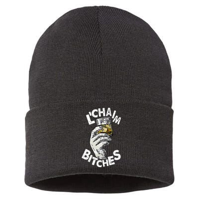 LChaim Bitches Hanukkah Sustainable Knit Beanie