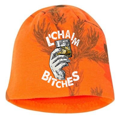 LChaim Bitches Hanukkah Kati - Camo Knit Beanie