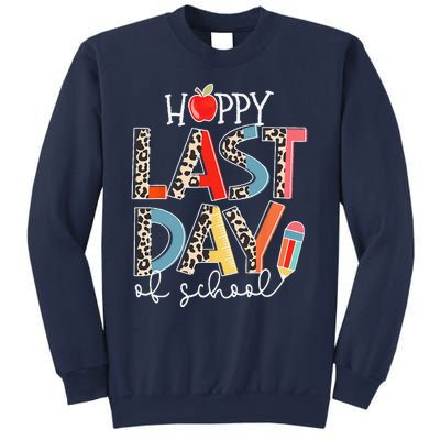 Leopard Boho Happy Last Day Of School Teacher & Students Sweatshirt