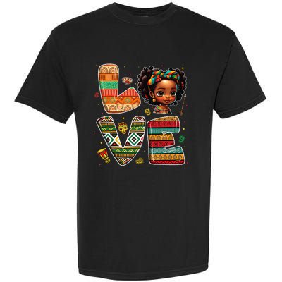 LOVE Black History Month Strong African Garment-Dyed Heavyweight T-Shirt