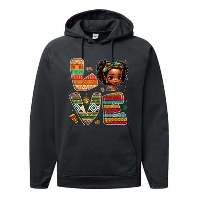 LOVE Black History Month Strong African Performance Fleece Hoodie