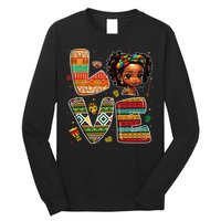 LOVE Black History Month Strong African Long Sleeve Shirt