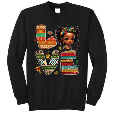 LOVE Black History Month Strong African Sweatshirt