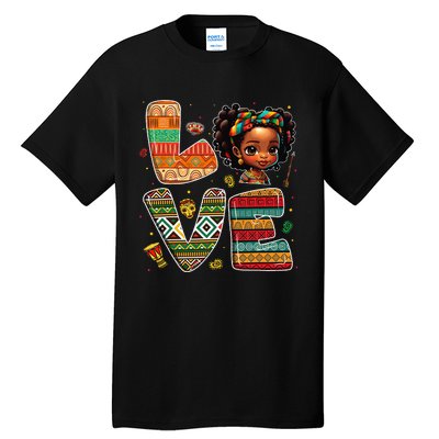 LOVE Black History Month Strong African Tall T-Shirt