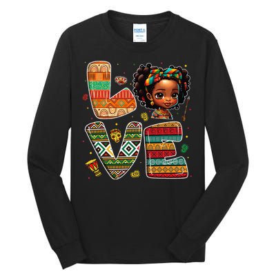 LOVE Black History Month Strong African Tall Long Sleeve T-Shirt