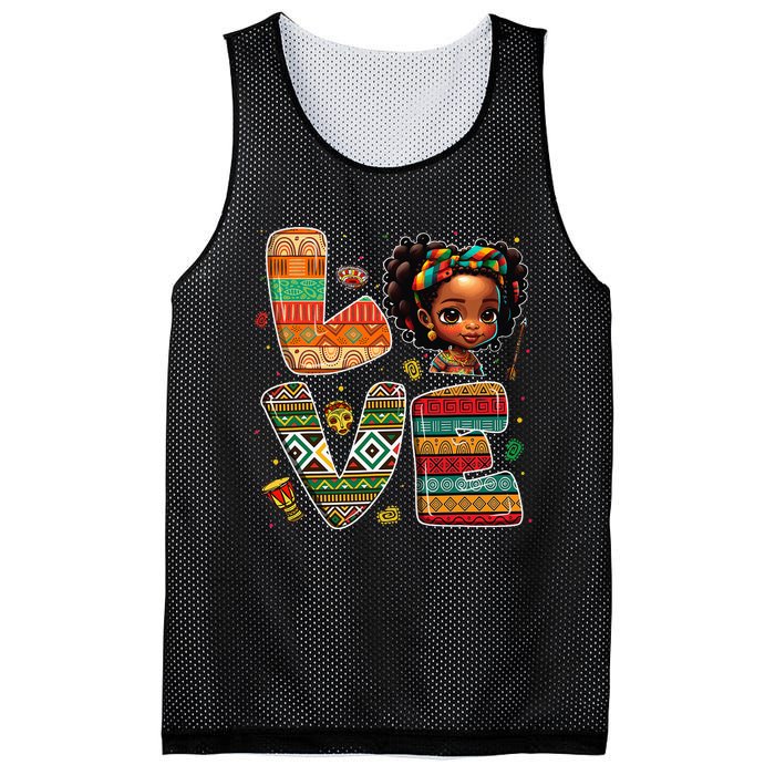 LOVE Black History Month Strong African Mesh Reversible Basketball Jersey Tank