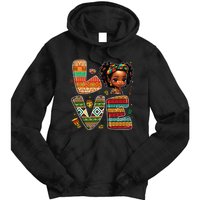 LOVE Black History Month Strong African Tie Dye Hoodie