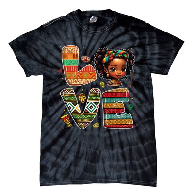 LOVE Black History Month Strong African Tie-Dye T-Shirt